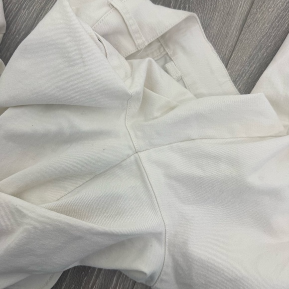 Quince Women’s White Cargo Pants | High Rise Utility Style | Size 26 - Picture 11 of 15